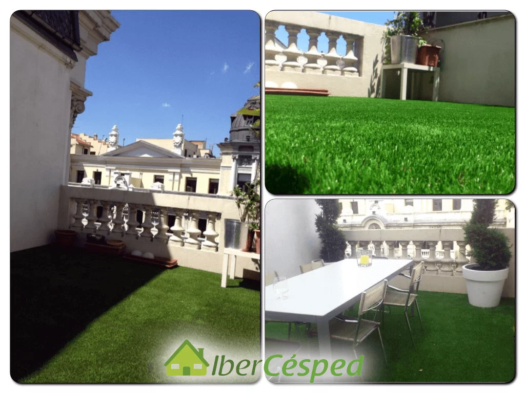 Necesita una instalación de césped artificial en terrazas