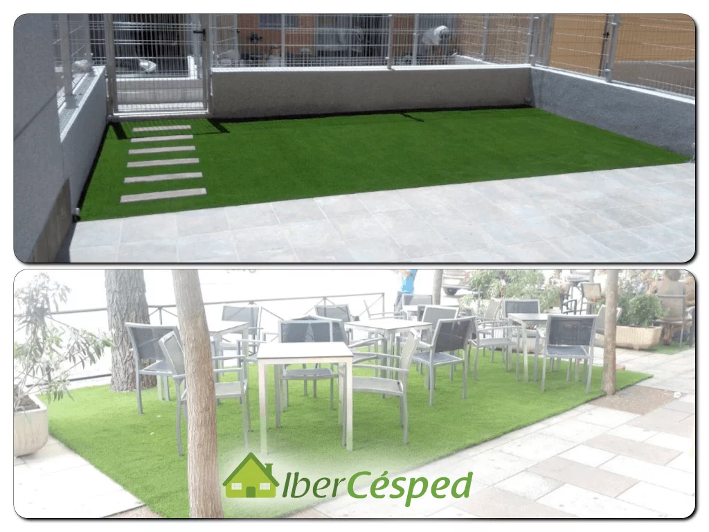 Necesita una instalación césped artificial sobre hormigón